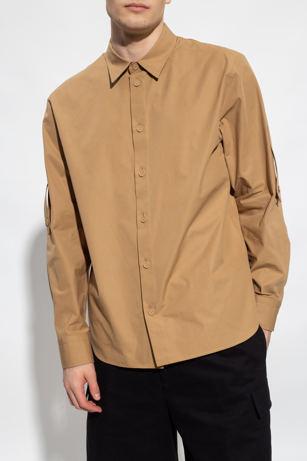 CamaragrancanariaShops France - Brown Cotton shirt Bottega Veneta